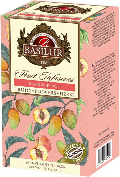 BASILUR Fruit Mango & Peach přebal 20x2g