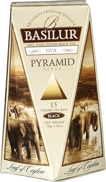 BASILUR Leaf of Ceylon Uva Pyramid 15x2g