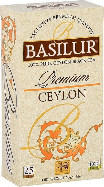 BASILUR Premium Ceylon nepřebal 25x2g