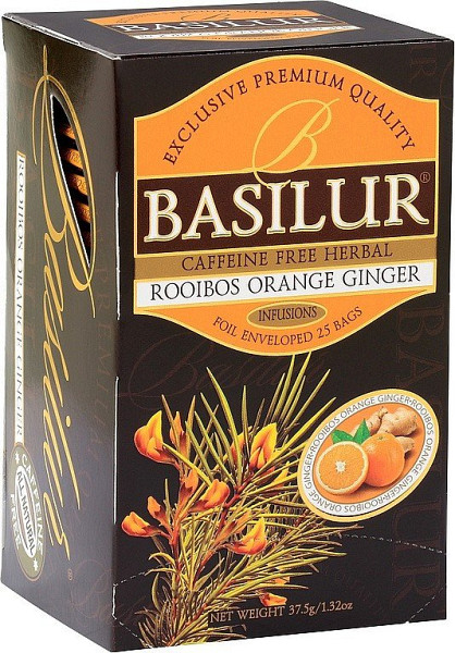 BASILUR Rooibos Orange Ginger přebal 25x1,5g