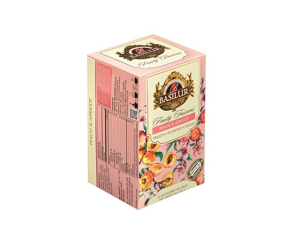 BASILUR Without Hibiscus Peach & Apricot přebal 20x1,8g