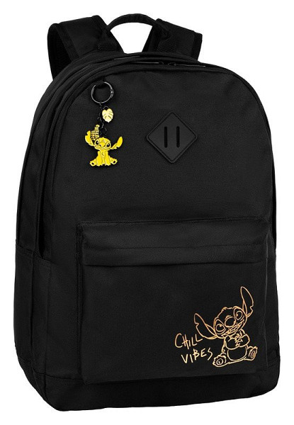 Batoh Scout Stitch, černý se zlatým potiskem
