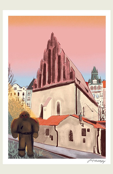 Be Nice EKO Plakát Prague Secrets Golem A5