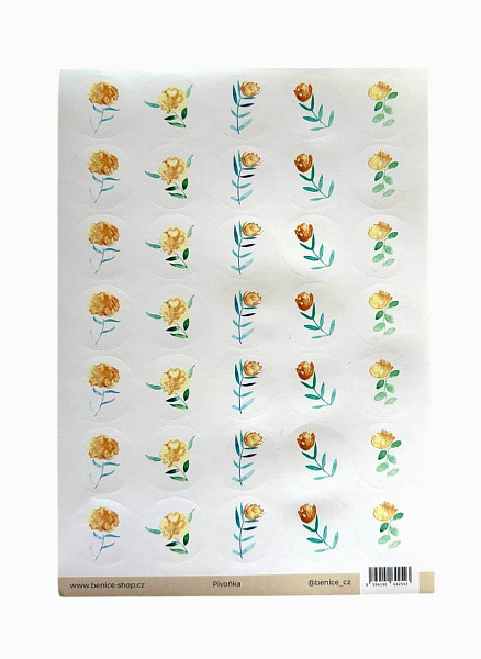 Be Nice Samolepky - Pivoňka