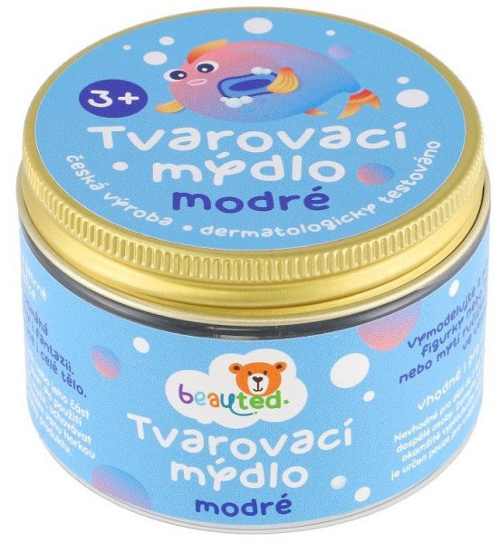 BeauTed Tvarovací mýdlo modré v uzavíratelné dóze