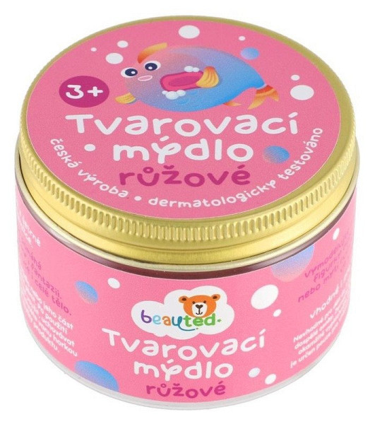 BeauTed Tvarovací mýdlo růžové v uzavíratelné dóze
