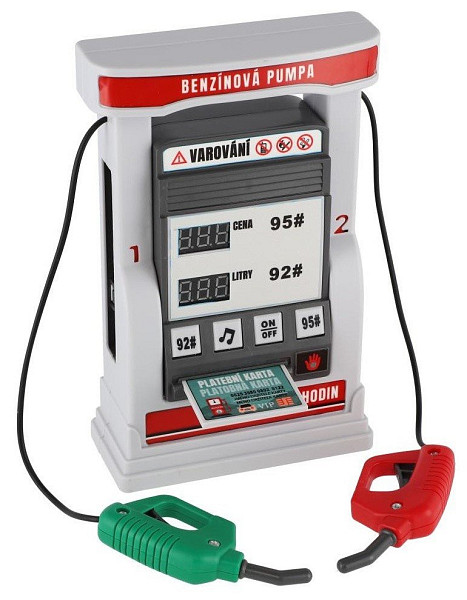 Benzínová pumpa na baterie se zvukem, světlem