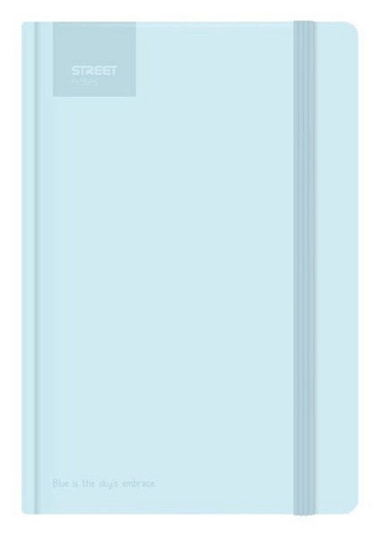 Blok A5, 100l, 80g, linkovaný - Pastel Blue s gumou