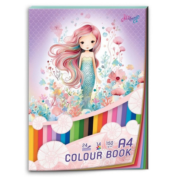 Blok barevných papírů A4 Mermaid
