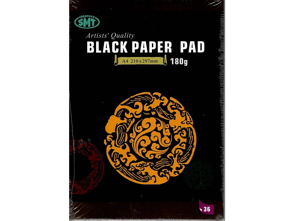 Blok black A4, 180g, 36 listů