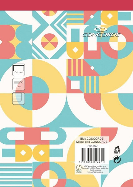 Blok CONCORDE A4 linka, 50 listů - mix motivů