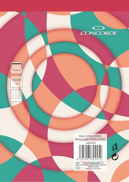 Blok CONCORDE A5 linka, 50 listů - mix motivů