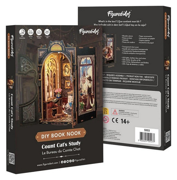 Book Nook sada - Knihovna hraběte Kocoura