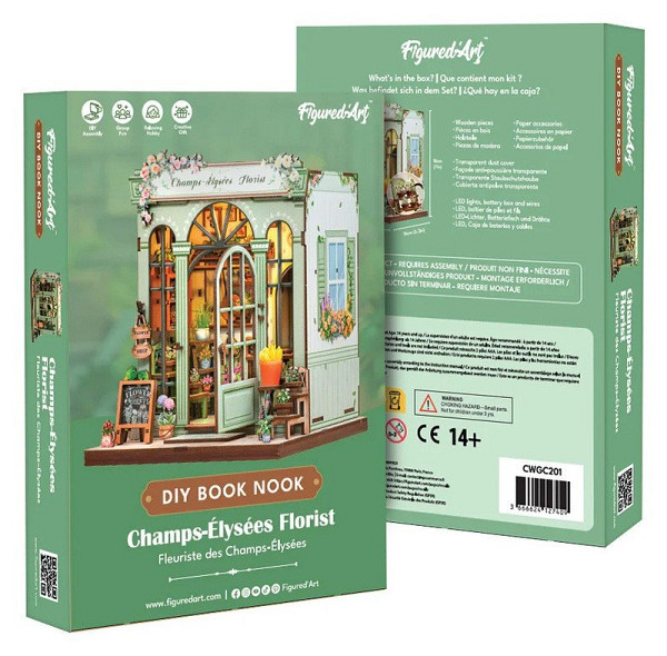 Book Nook sada - Květinářství na Champs-Élysées