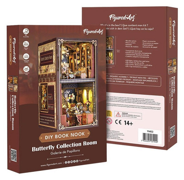 Book Nook sada - Motýlí galerie