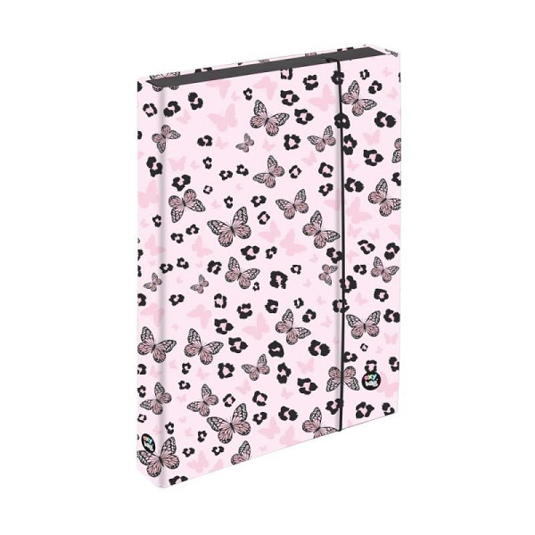 Box na sešity A4 Jumbo OXY NEXT Butterfly pink