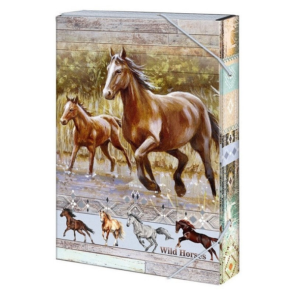 Box na sešity A5 Wild horses