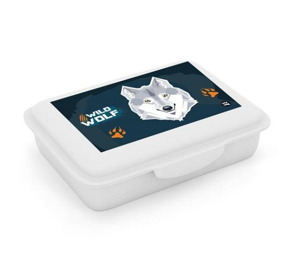 Box na svačinu s přihrádkou - Vlk