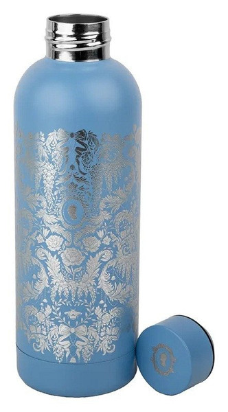 Bridgerton Nerezová láhev - Silver Damask Flowers 500 ml