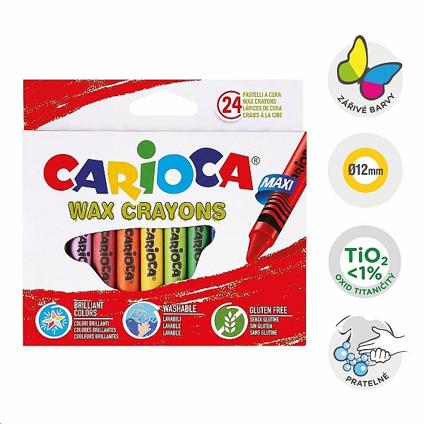 Carioca voskovky Maxi - 24 ks