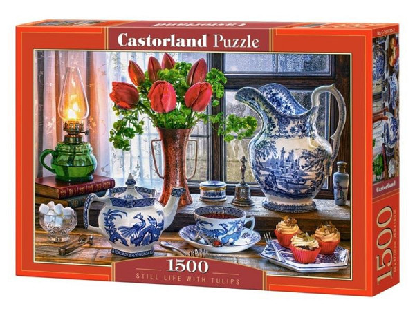 Castorland Puzzle -  Zátiší s tulipány 1500 dílkú