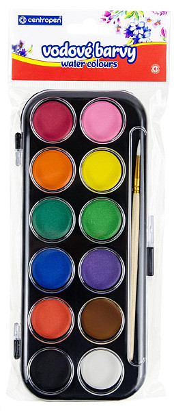 Centropen vodové barvy 9540 30 mm - 12 ks