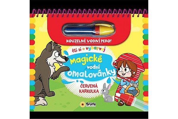 Červená karkulka - Čti a vybarvuj Magické vodní omalovánky