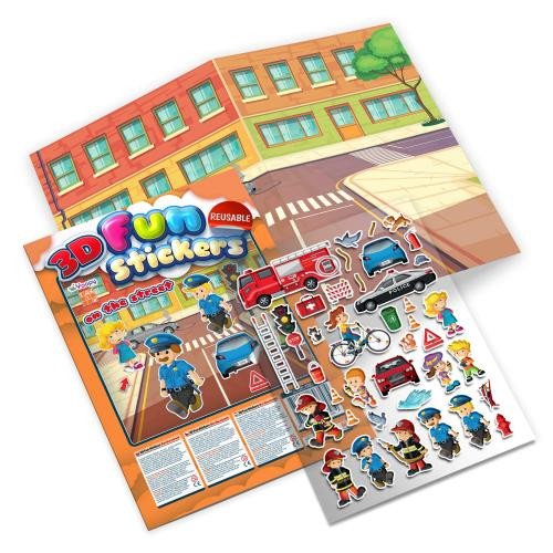 Co se děje na ulici? - Zábava s 3D samolepkami