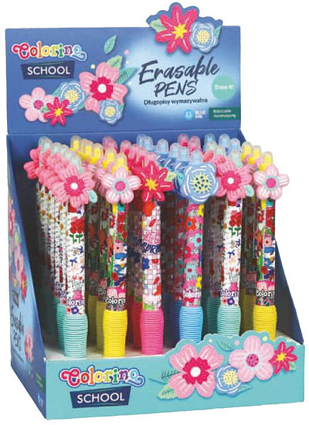 Colorino gumovatelné pero Květiny - mix motivů