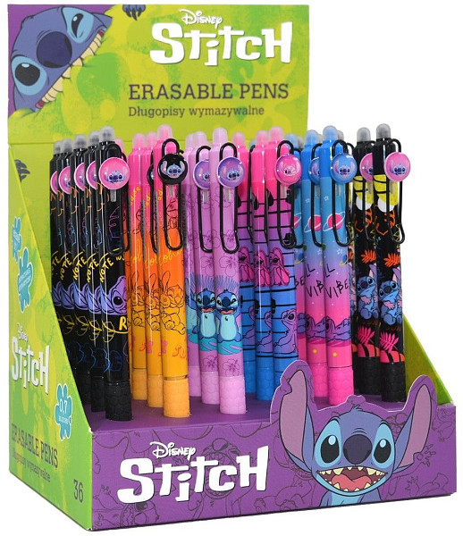 Colorino gumovatelné pero Stitch Black - mix motivů