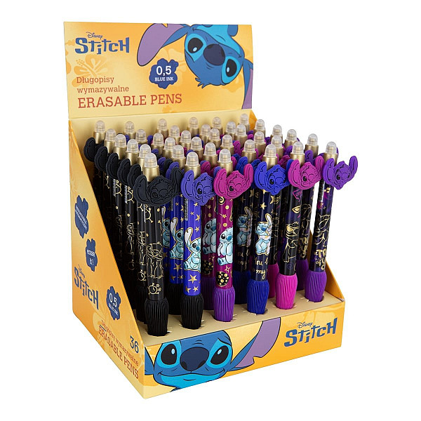 Colorino gumovatelné pero Stitch Gold - mix motivů