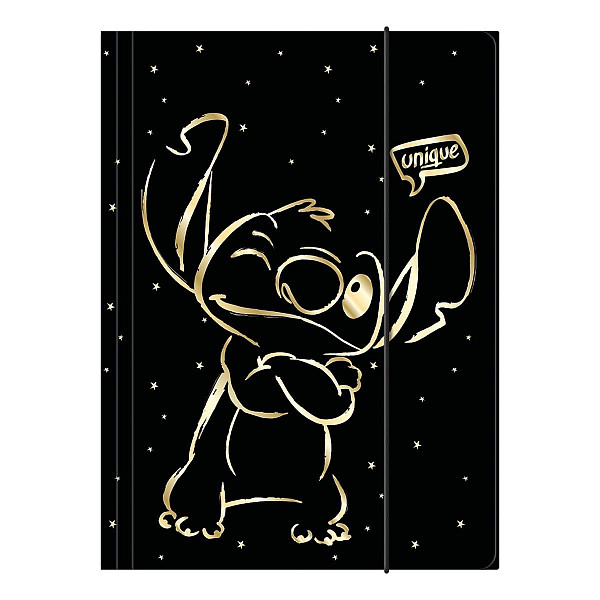 Colorino školní desky s gumičkou A4 - Stitch Gold 1