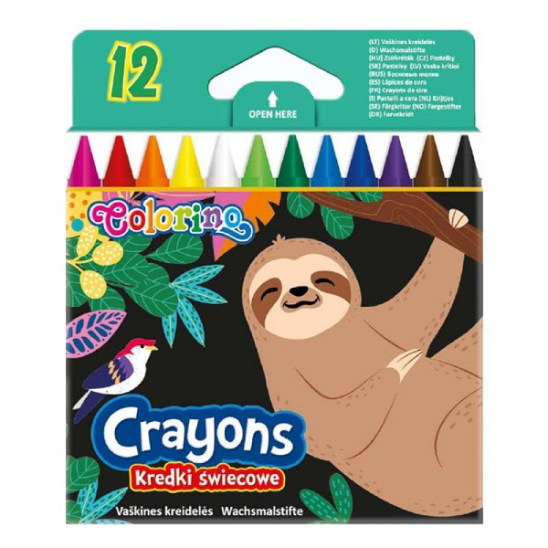 Colorino voskovky Wildkid 12 barev