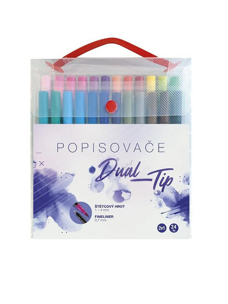 Concorde Sada popisovačů Dual-Tip - 24 ks box
