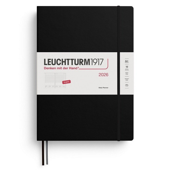 Daily Planner 2026 Master (A4+) Black
