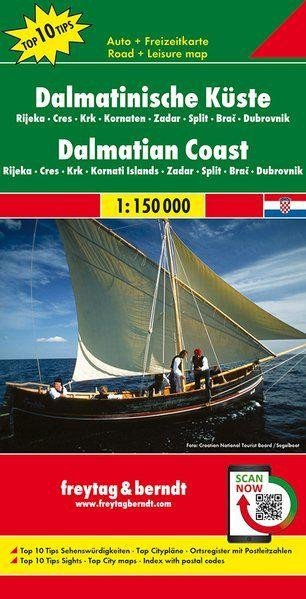 Dalmátské pobřeží 1:150 000 - automapa