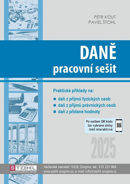 Daně - pracovní sešit 2025