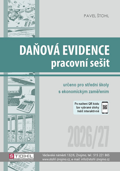 Daňová evidence - pracovní sešit 2026/27