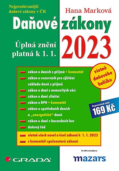 Daňové zákony 2023 - Úplná znění k 1. 1. 2023