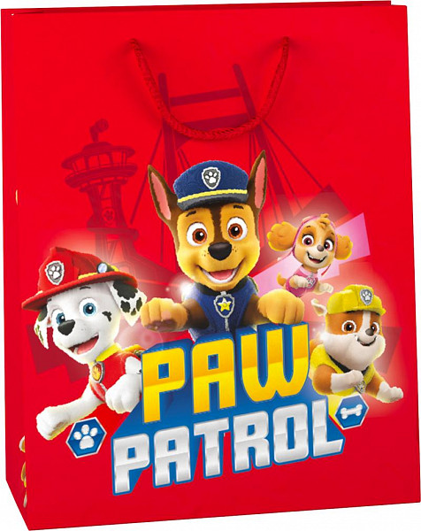 Dárková taška L - Tlapková Patrola 26 x 33 cm