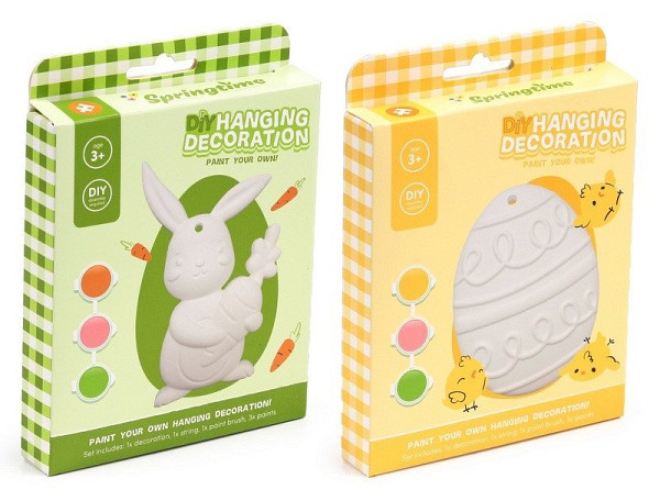 Dekorace Namaluj si sám - Jaro, Králík, Kuřátko (mix)