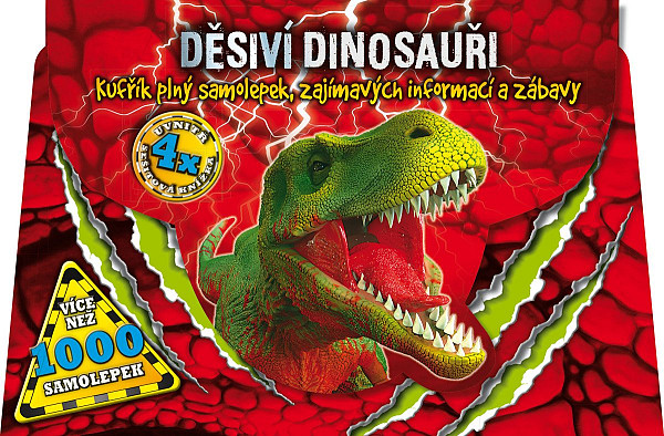 Děsiví dinosauři - Kufřík plný samolepek, zajímavých informací a zábavy