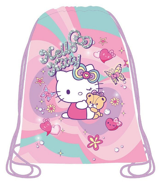 Dětský stahovací vak na přezůvky Hello Kitty