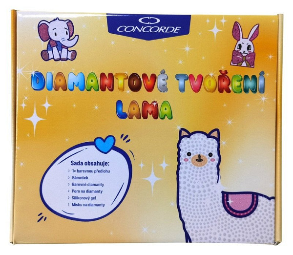 Diamantové tvoření Lama