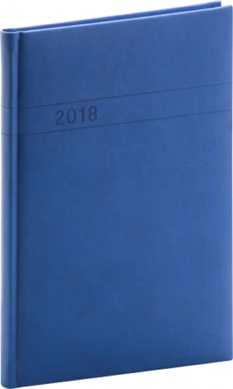 Diář 2018 - Vivella - týdenní, A5, modrý, 15 x 21 cm