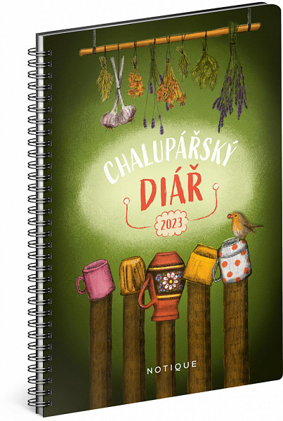 Týdenní Chalupářský diář 2023, 14,8 × 21 cm