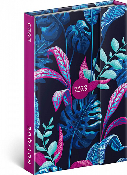 Týdenní magnetický diář Květy 2023, 11 × 16 cm