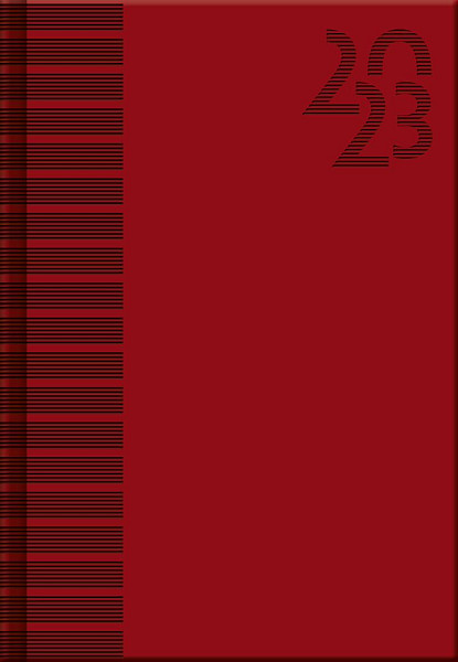 Diář 2023 Vivella Red, denní A5