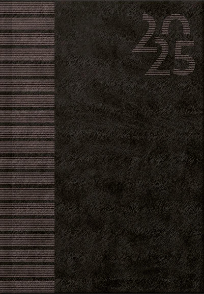 Diář 2025 Vivella Black, týdenní A5
