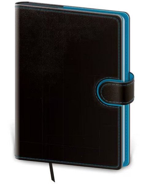 Diář 2026 denní A5 Flip - černo/modrá